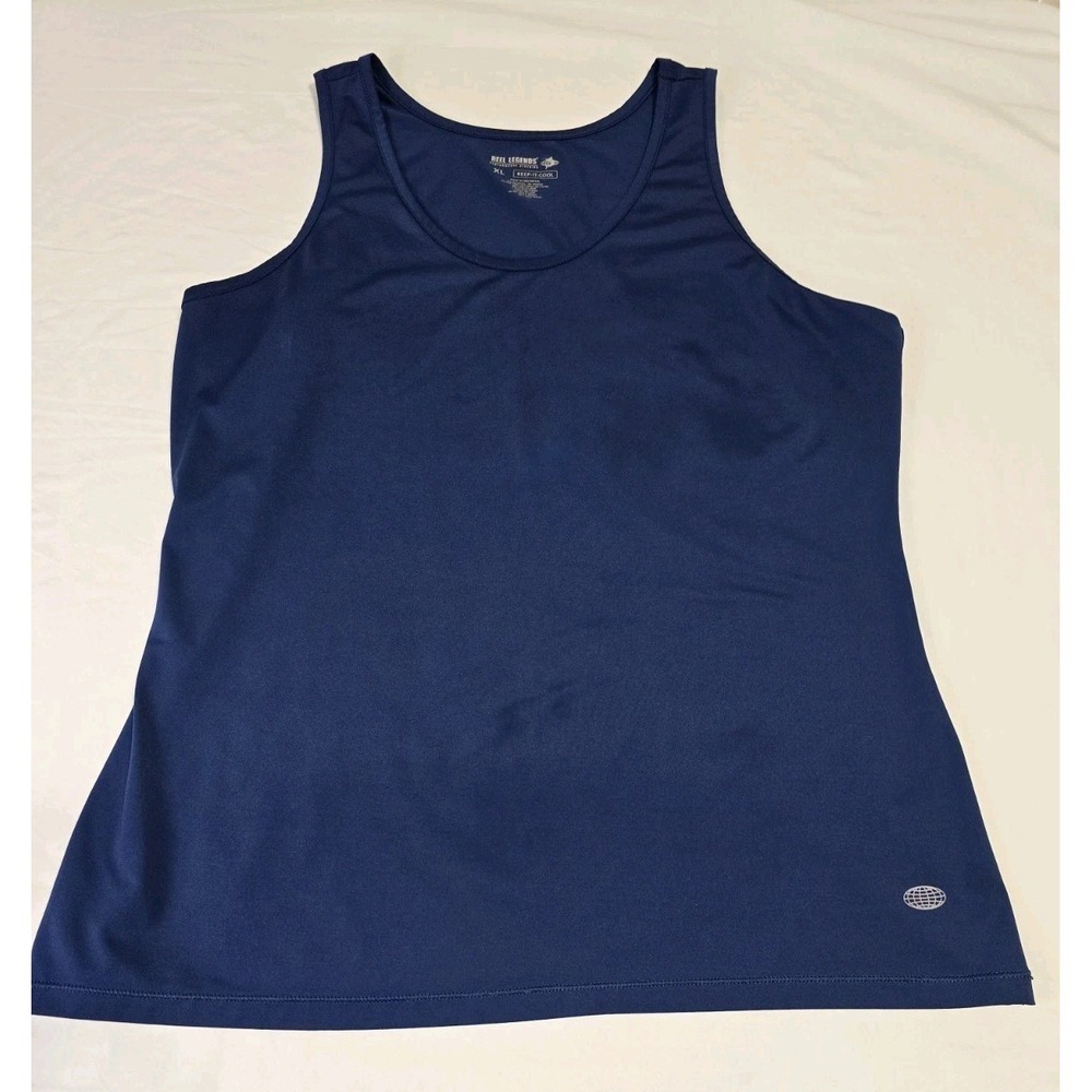 Reel‎ Legends Women's XL Tank Top Dark Blue Keep-It-Cool